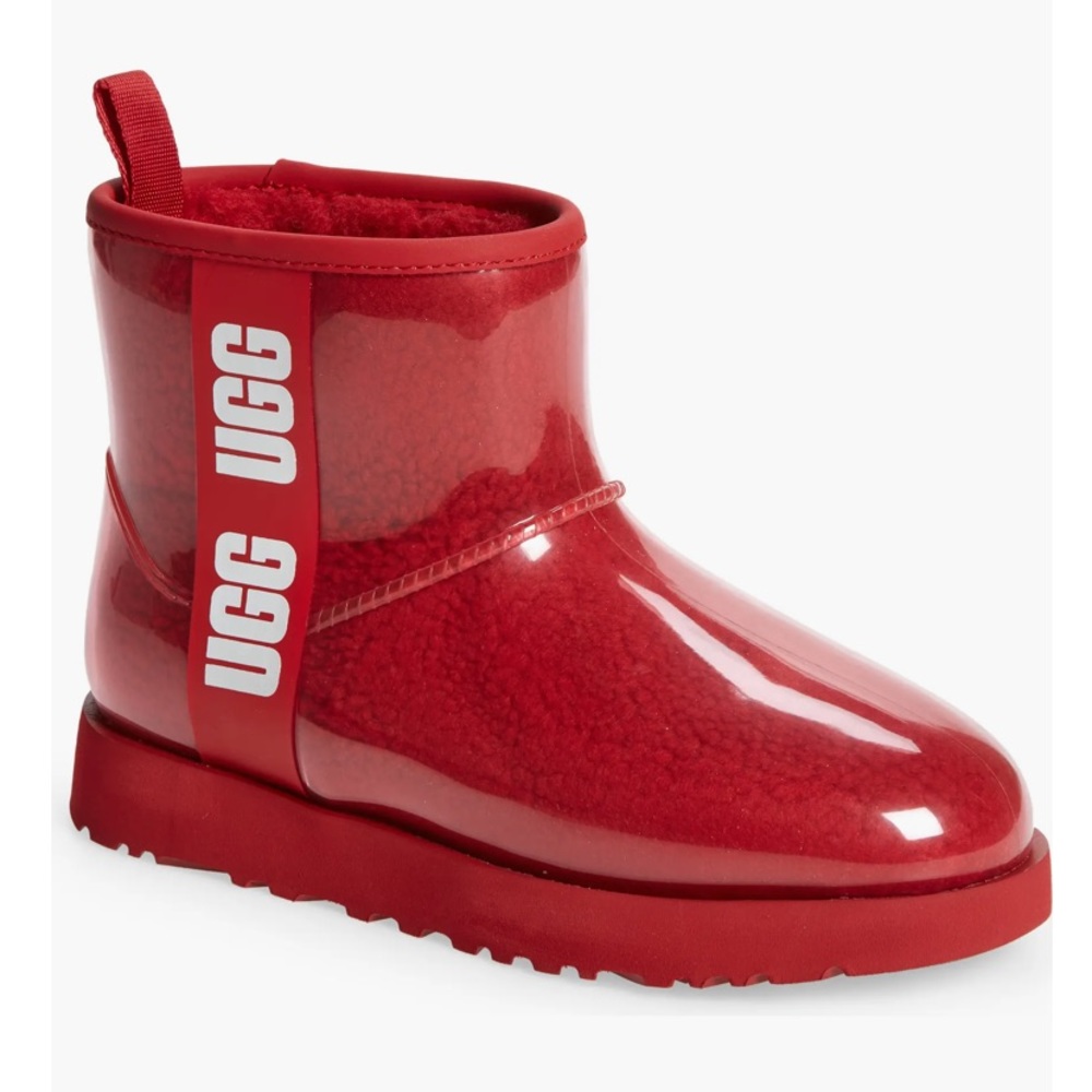 UGG Classic Clear with Shearling liner Mini Waterproof Boots Big kid Sz.5 NEW